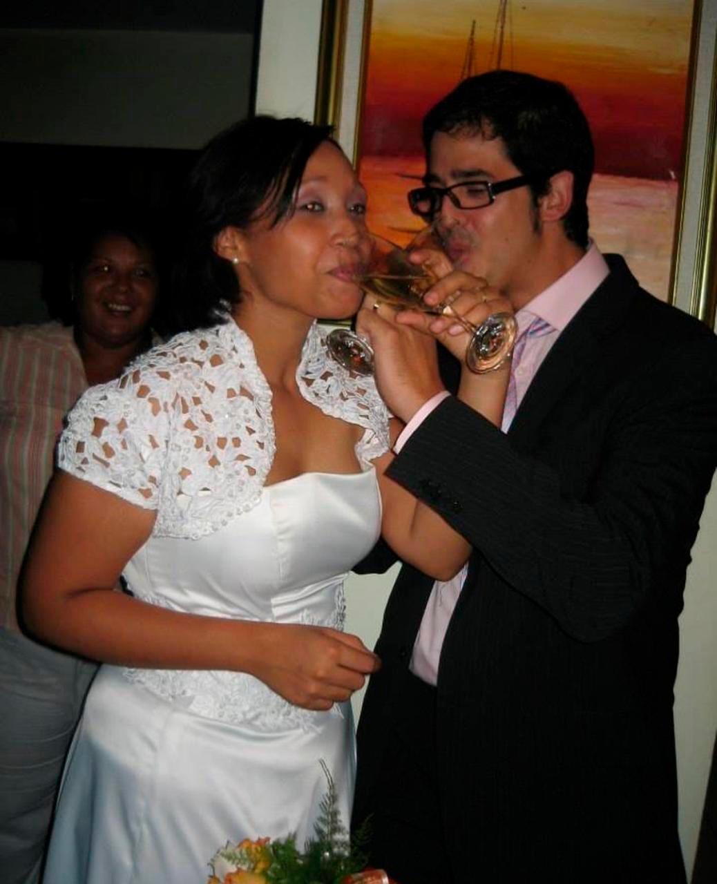 Recuerdo de Michelle del día de su boda. 