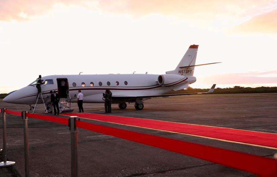 Así es la aeronave privada en la que Luis Abinader viajó a Puerto Rico