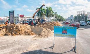 Reparación causa atasco en el elevado de la avenida Kennedy 