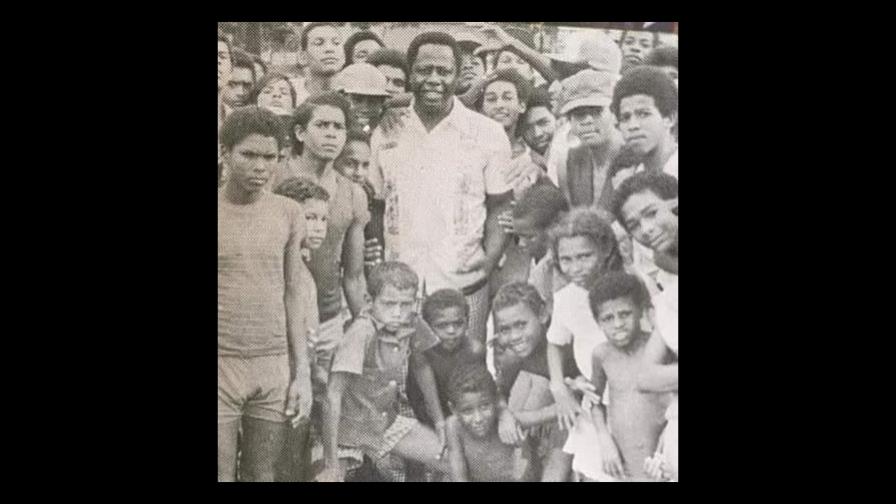 Hank Aaron visitó Pedernales