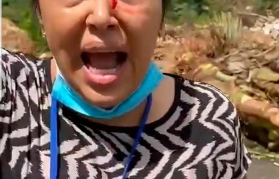 Regidora del PRM es golpeada en el rostro por abogados en incidente que involucra terrenos