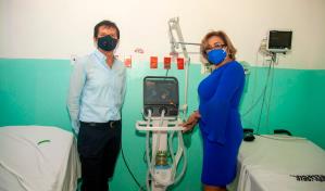 Industria San Miguel entrega central de oxígeno y ventilador al Hospital General de Santiago Rodríguez