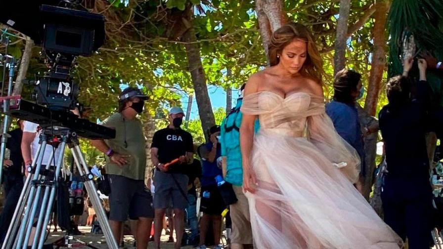 Filtran imagen de JLo en el set de rodaje de su película en República Dominicana 