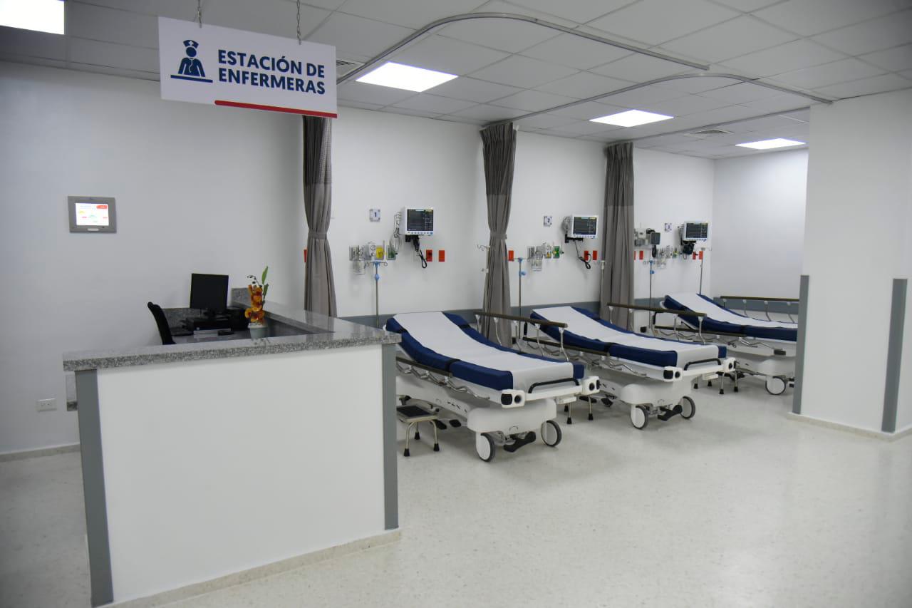 Estación de enfermos de una de las emergencias inauguradas este viernes.