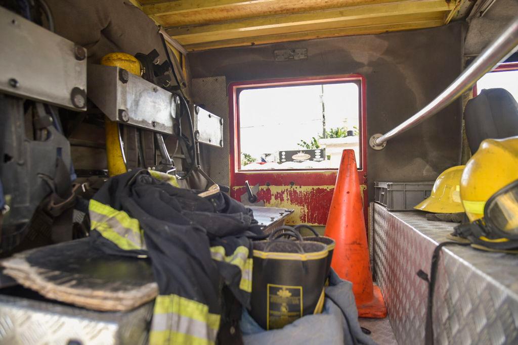 Vista de una de las unidades que los bomberos utilizan para realizar sus labores. 