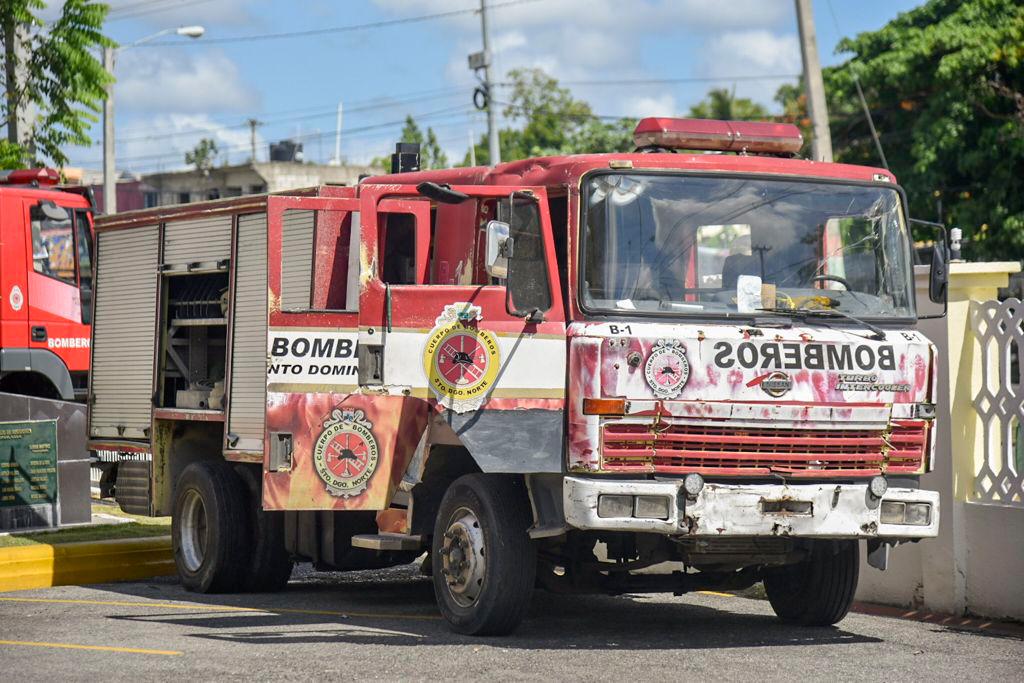 Vista de una de las unidades que los bomberos utilizan para realizar sus labores. 