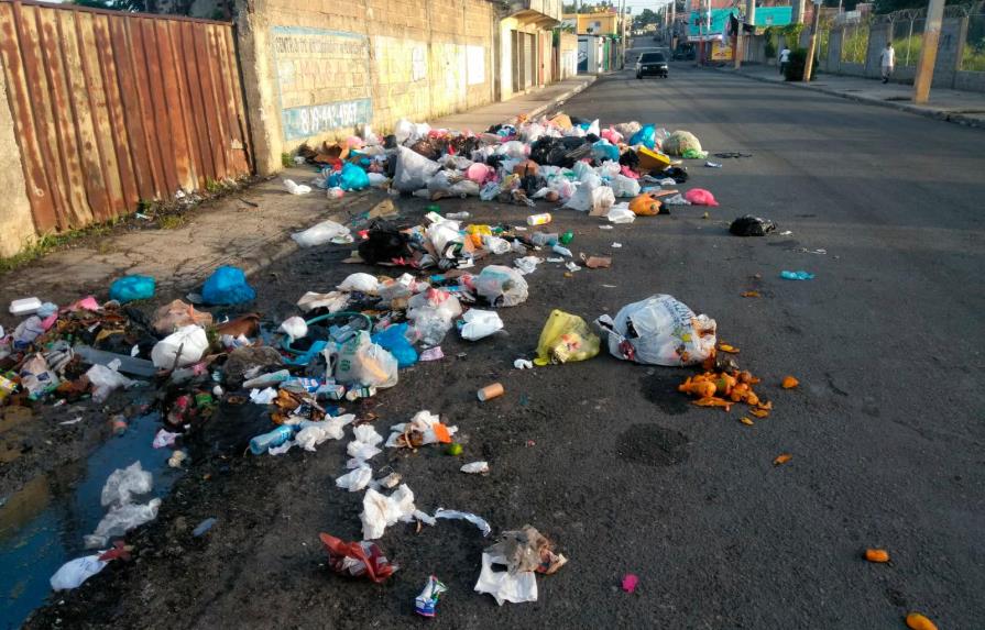 La basura arropa a El Perla Antillana en Santo Domingo Este