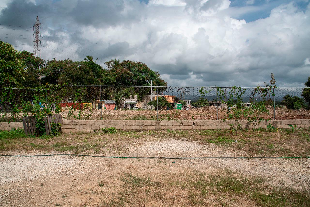 Terreno donde se iniciará la construcción del parque. 