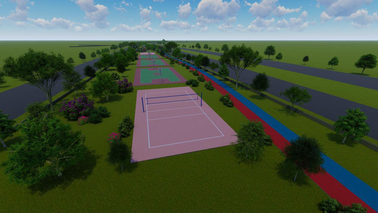 El proyecto también incluye canchas de tenis, baloncesto, pley infantil, entre otras áreas. 