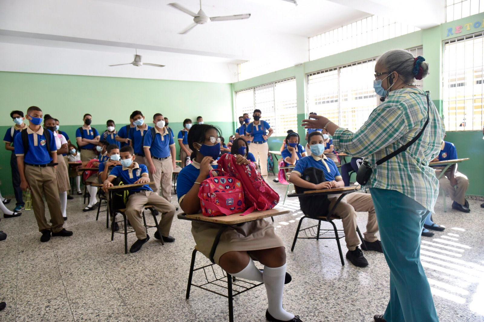 Reinicio de clases en centros educativos del Distrito Nacional.