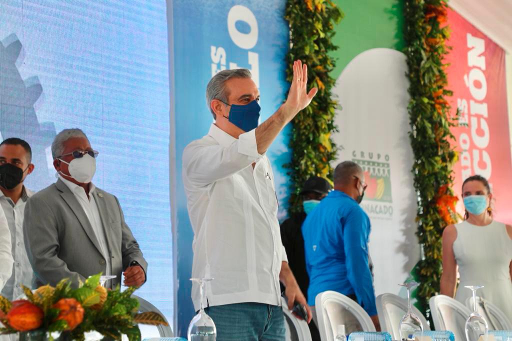 Luis Abinader en San Francisco de Macorís.