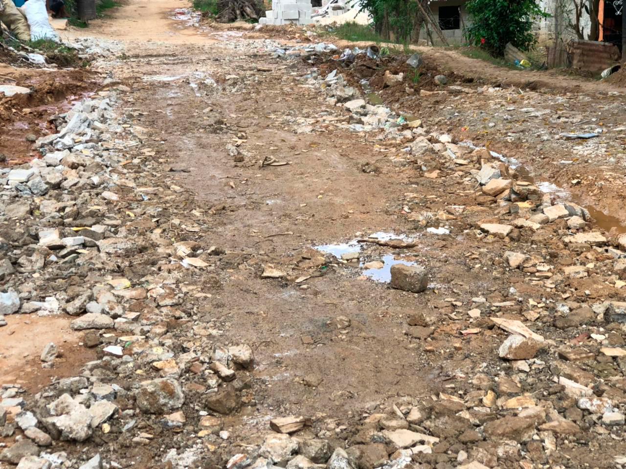 Calle del sector Villa Guerrero, en El Seibo