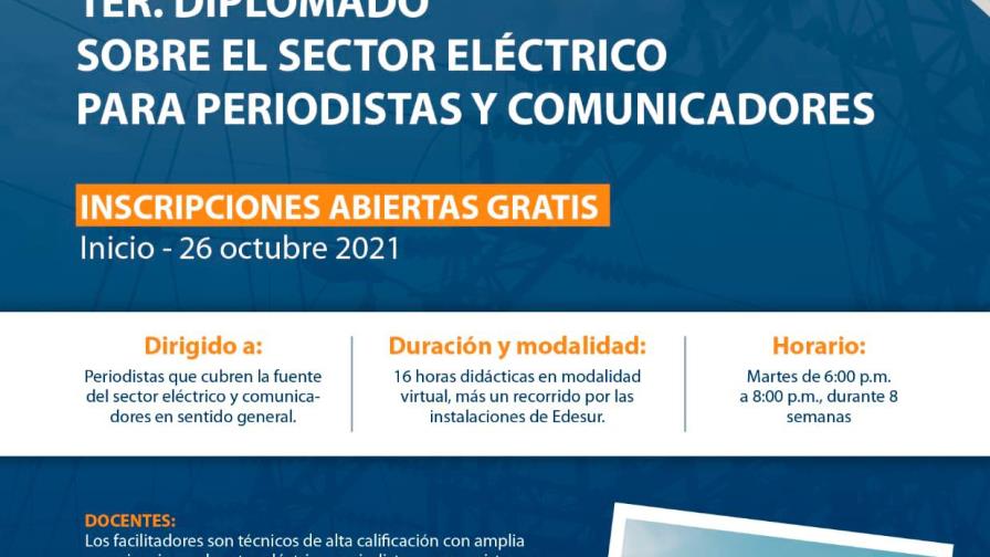 Edesur invita a periodistas y comunicadores a diplomado sobre el sector eléctrico 