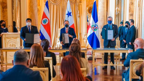 Los presidentes Abinader, Alvarado y Cortizo se reúnen por segunda vez
