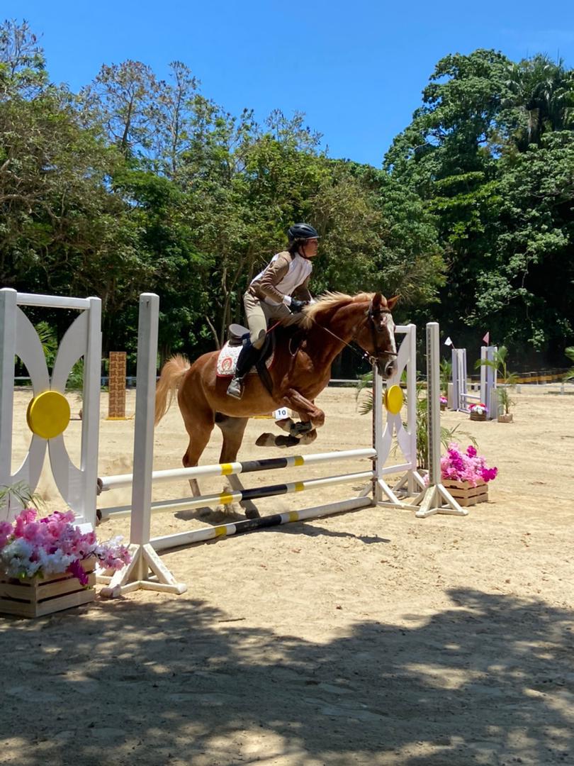 Stephane Martínez fue el campeón con 171 puntos en la categoría 0.70 en los torneos de la Federación Dominicana de Ecuestres. (Fuente externa) 