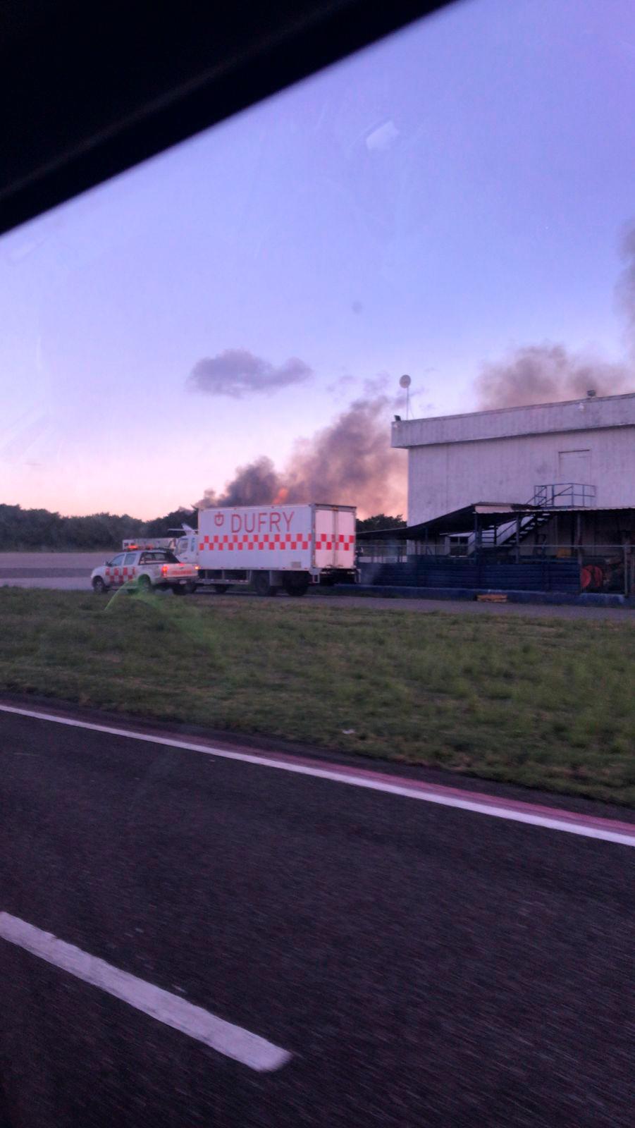 Accidente de avión en el AILA.