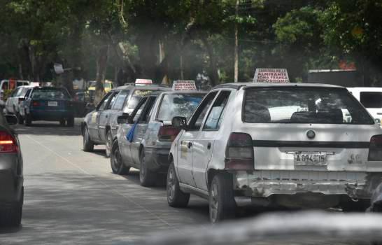 Ruta de carros del transporte público. 
