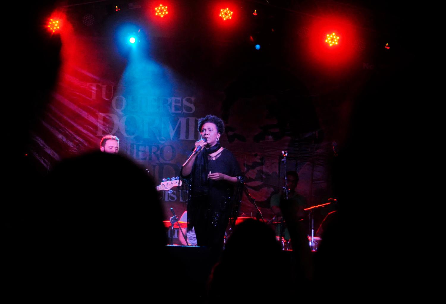 La cantautora Xiomara Fortuna.