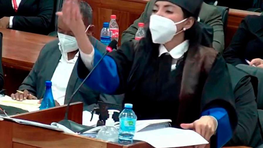 Las expresiones de Yeni Berenice en la audiencia de caso Coral Las expresiones de Yeni Berenice en la audiencia de caso Coral
