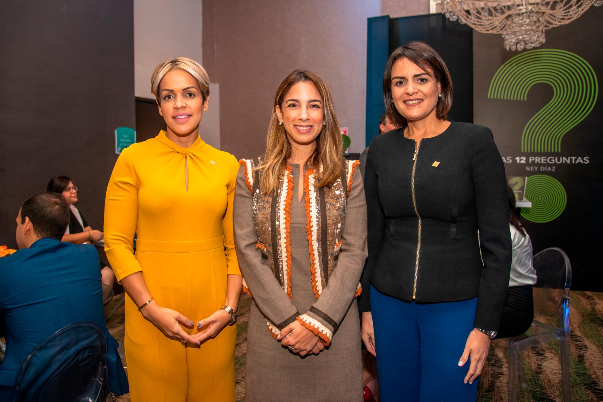 Yessica Sosa, Carolina Veras y Mirjan Abreu.