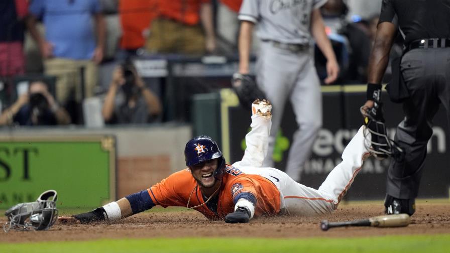Astros ganan Medias Blancas con remolcador de Álvarez en el noveno