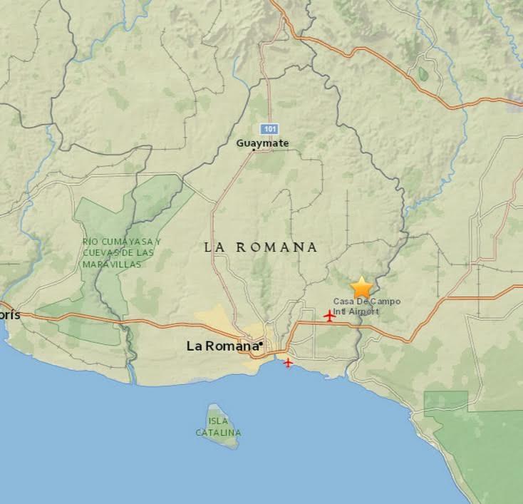Reportan temblor de tierra de 4.0 en La Romana 