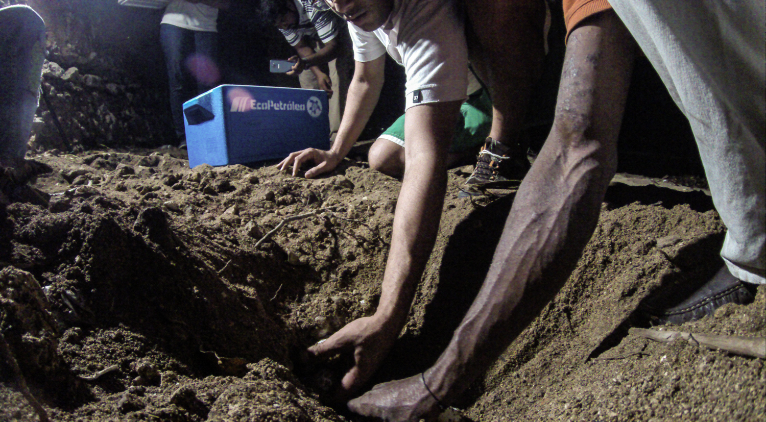 Un proceso delicado y lento, dos ciudadanos que pasaban por el lugar prestaron su ayuda.
