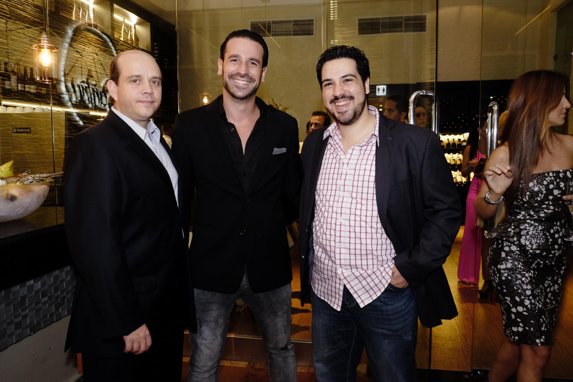 Javier Sanabria, Roque del Río y Carlos Vargas.