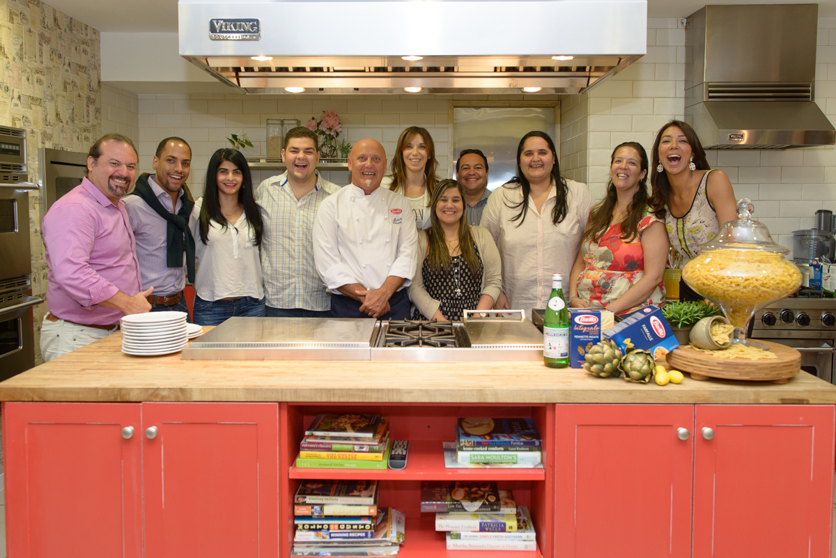 Invitados al cooking show.