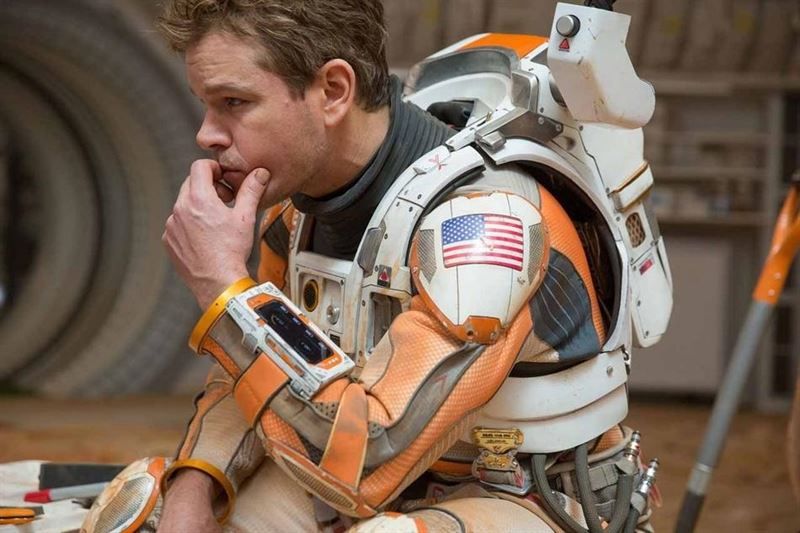 Matt Damon como el astronauta