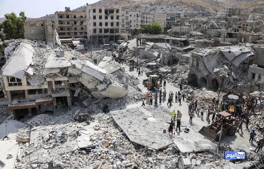 Al menos 31 muertos y 60 heridos por bombardeos y caída de un avión en Siria