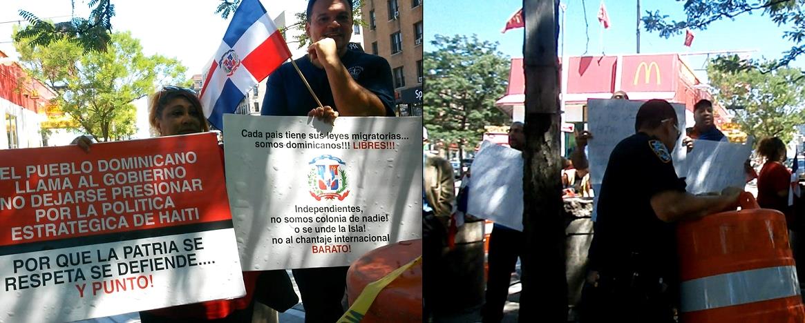 Dominicanos se enfrentan por haitianos en Plaza Juan Pablo Duarte de Nueva York 