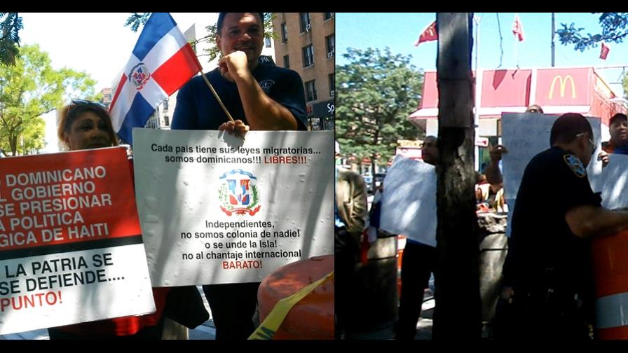 Dominicanos se enfrentan por haitianos en Plaza Juan Pablo Duarte de Nueva York Dominicanos se enfrentan por haitianos en Plaza Juan Pablo Duarte de Nueva York