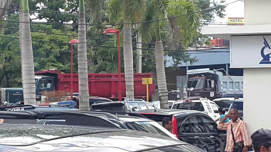 Protesta de camioneros obstaculiza el tránsito en el centro de Higüey