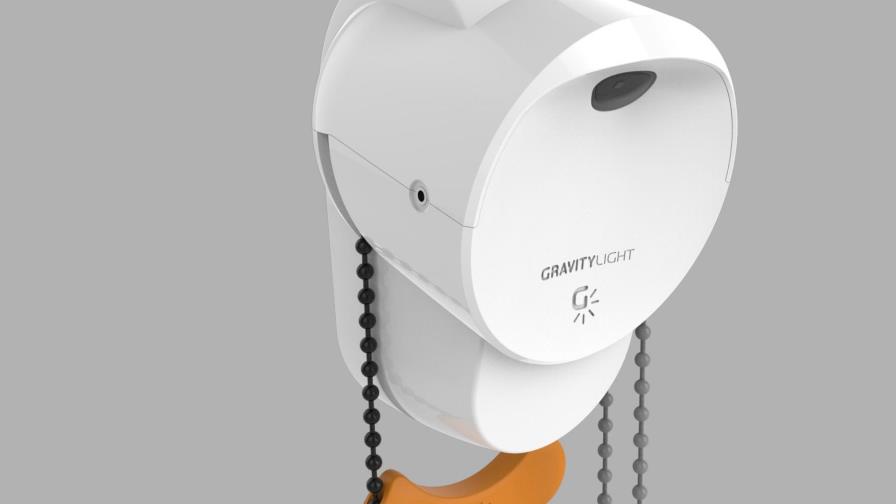 La lámpara que funciona con la gravedad