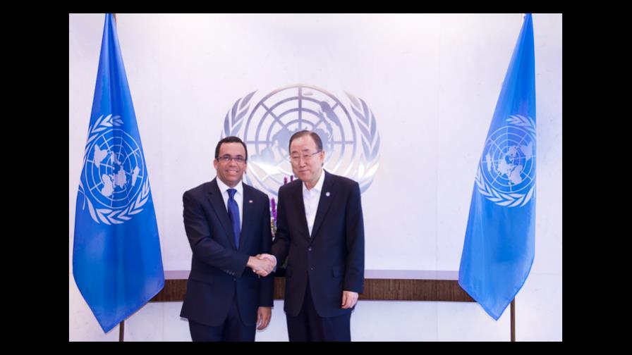 Canciller dominicano se reúne con Ban ki-moon y le expone política migratoria