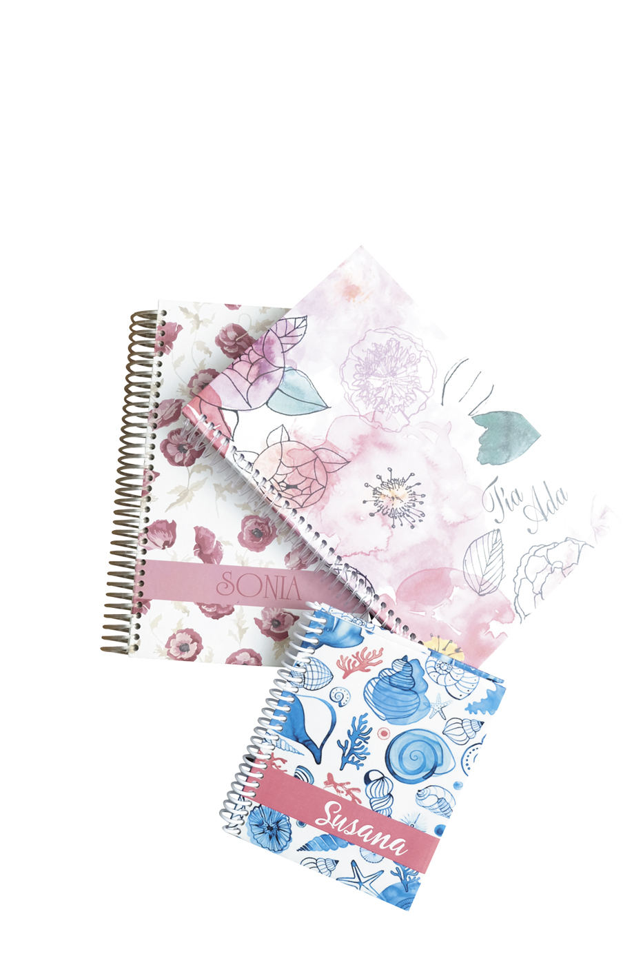 Libretas personalizadas de tapas duras tamaño.