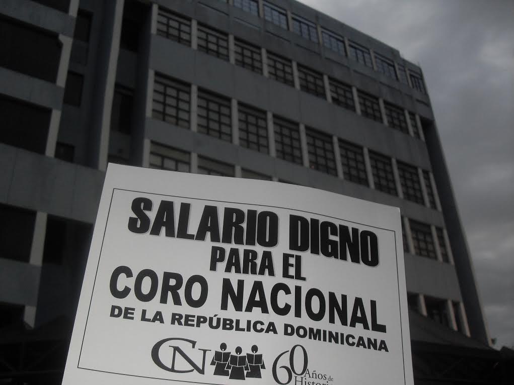 Parte de las protestas realizadas por los integrantes del Coro Nacional