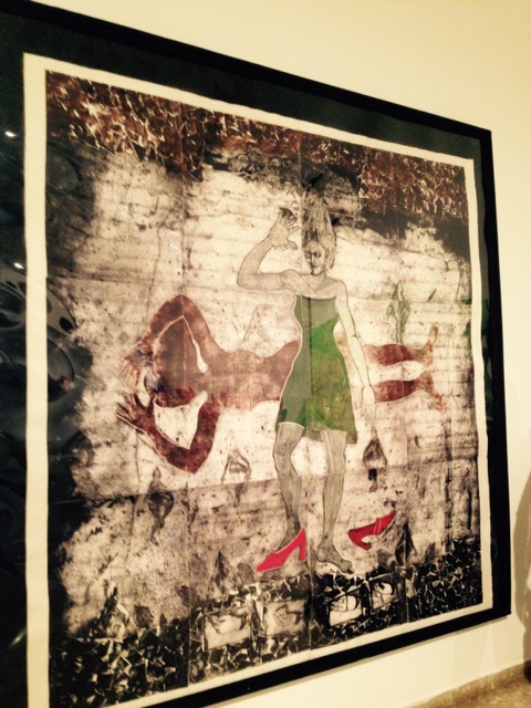 La pena que nos une, de Julio César Peña, premio en grabado