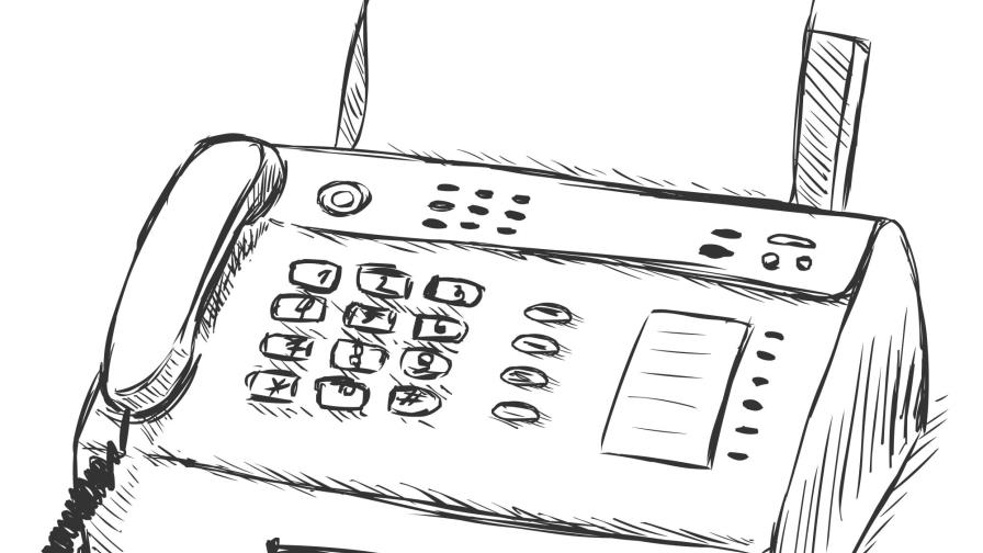 Las máquinas de fax todavía forman parte de la oficina