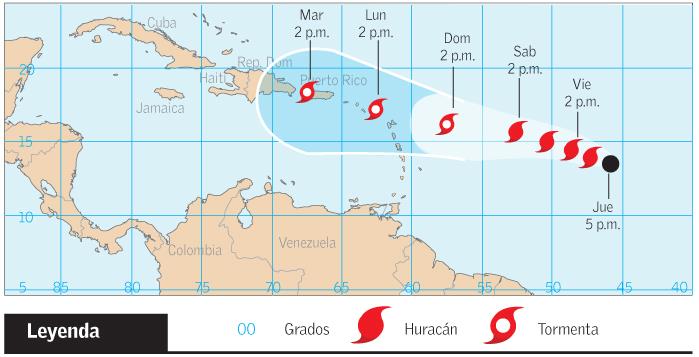 Huracán “Danny” mantiene avance hacia las Antillas Menores