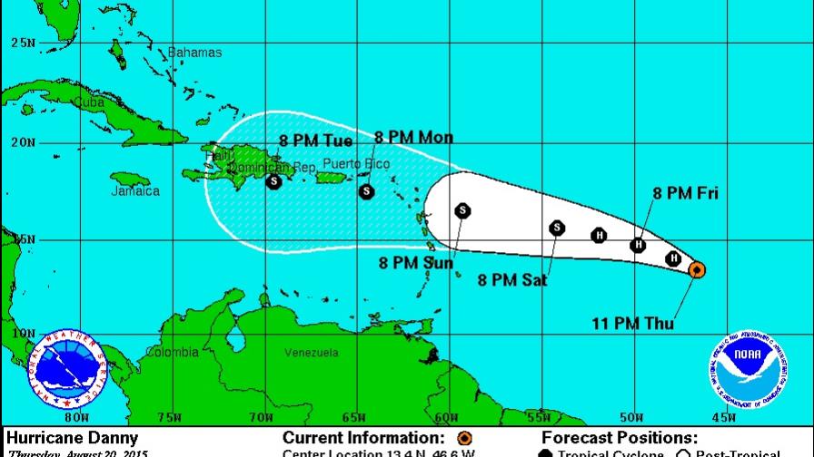 Centro Nacional de Huracanes pronostica “Danny” tocaría el país la noche del martes