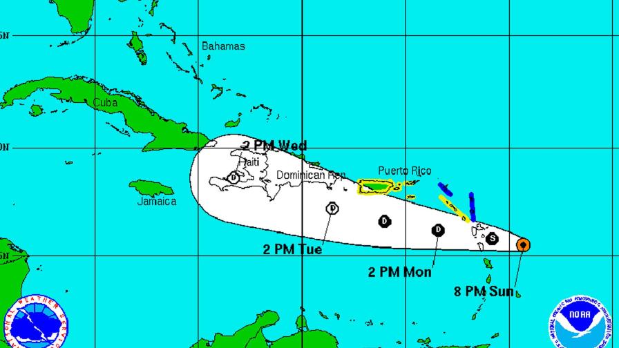 Las lluvias comenzarán mañana por el acercamiento de Danny a nuestro país 