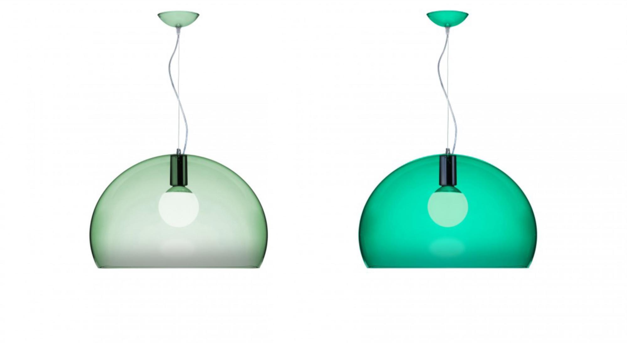 El abanico de posibilidades que ofrece el verde es casi ilimitado y sus resultados en decoración de interiores... ¡constatado! Este par de lámparas Oliva son el mejor ejemplo.