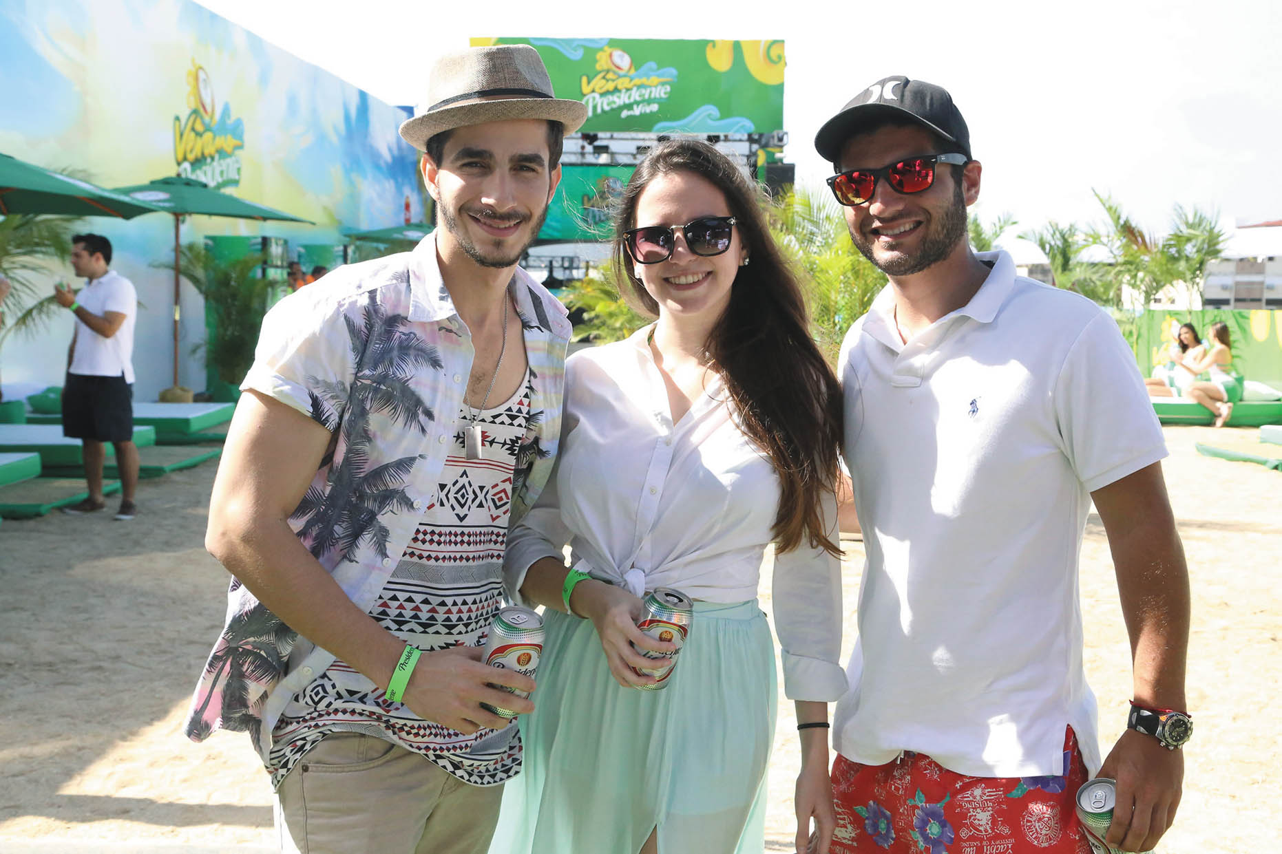 Sergio Echenique, Michelle Arthur y Juan Barrios.