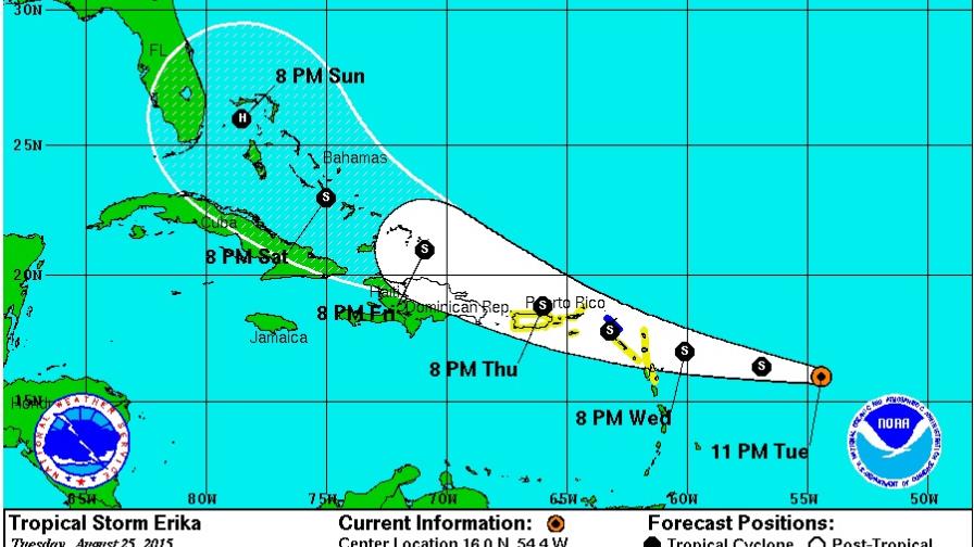 COE emite alerta verde en siete provincias por posibles lluvias; avisan por paso tormenta Erika en las Antillas Menores COE emite alerta verde en siete provincias por posibles lluvias; avisan por paso tormenta Erika en las Antillas Menores
