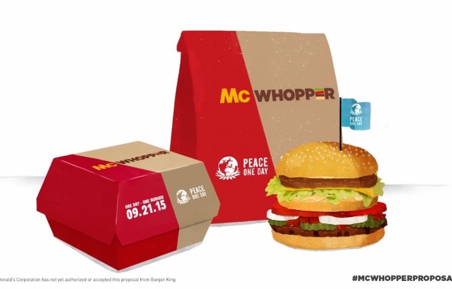 Burger King ofrece la hamburguesa de la paz a McDonald’s