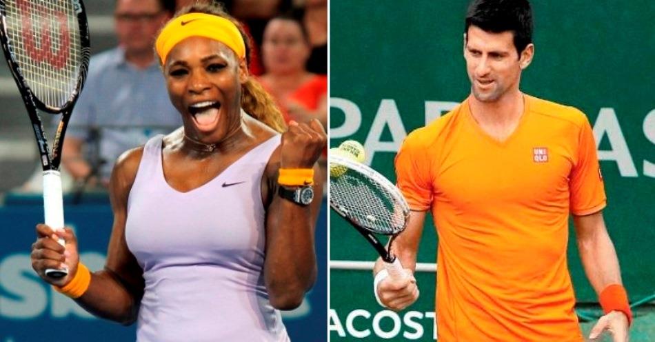 Serena Williams y Novak Djokovic, cabezas de serie en el US Open 