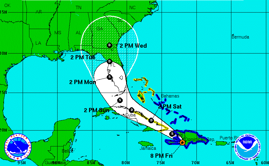 Erika se mueve hacia Haití aunque se espera disminuya velocidad  