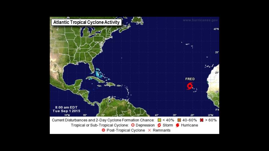  Fred se degrada a tormenta tropical y se aleja de las islas de Cabo Verde